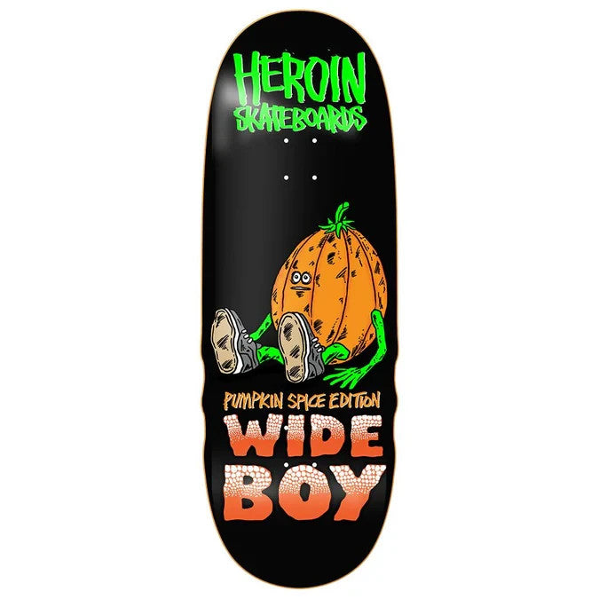 Heroin Pumpkin Spice Wide Boy Egg Skateboard Deck - 10.75″