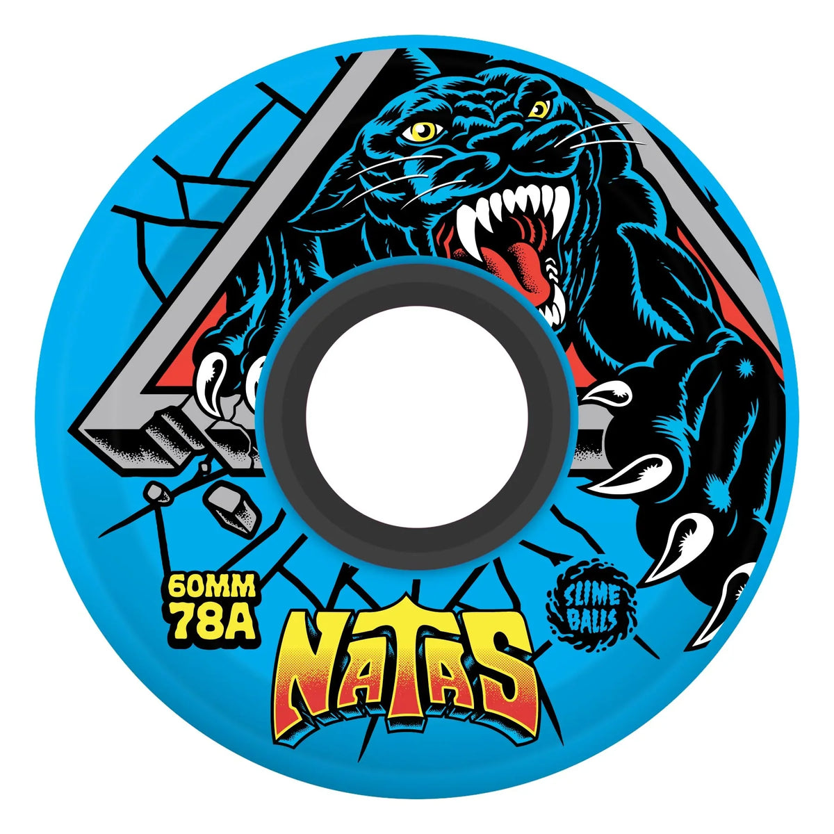 Slime Balls Natas Kaupas OG Slime Wheels 60mm 78a - Blue (Set)