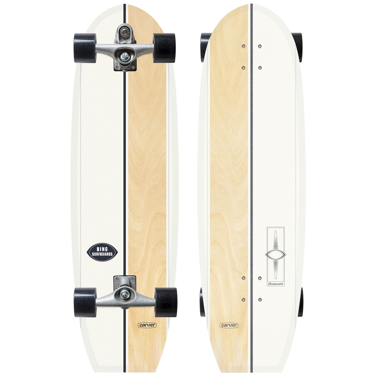 Carver x Bing Continental Surfskate Deck Only (V5) - 37"
