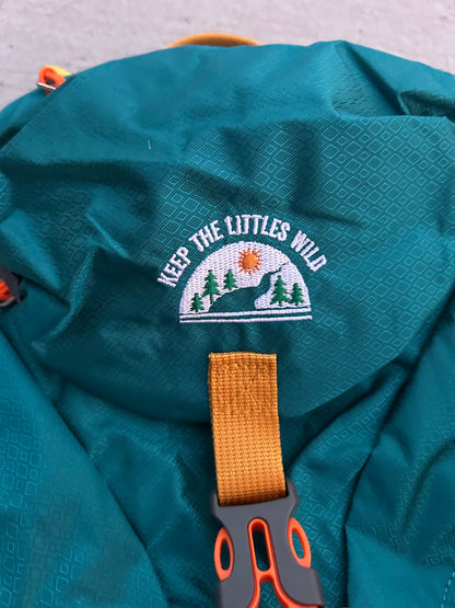 Kid’s (Ages 2 to 7) Teal Hiking Pack - Water Bladder Compatible Backpack for Young Hikers