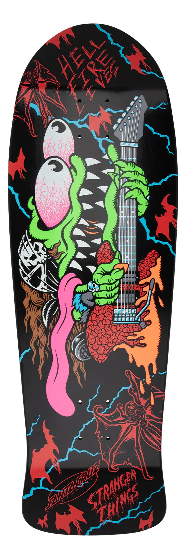 Santa Cruz x Stranger Things Signed Meek Eddie Slasher Skateboard Deck - 10.1″