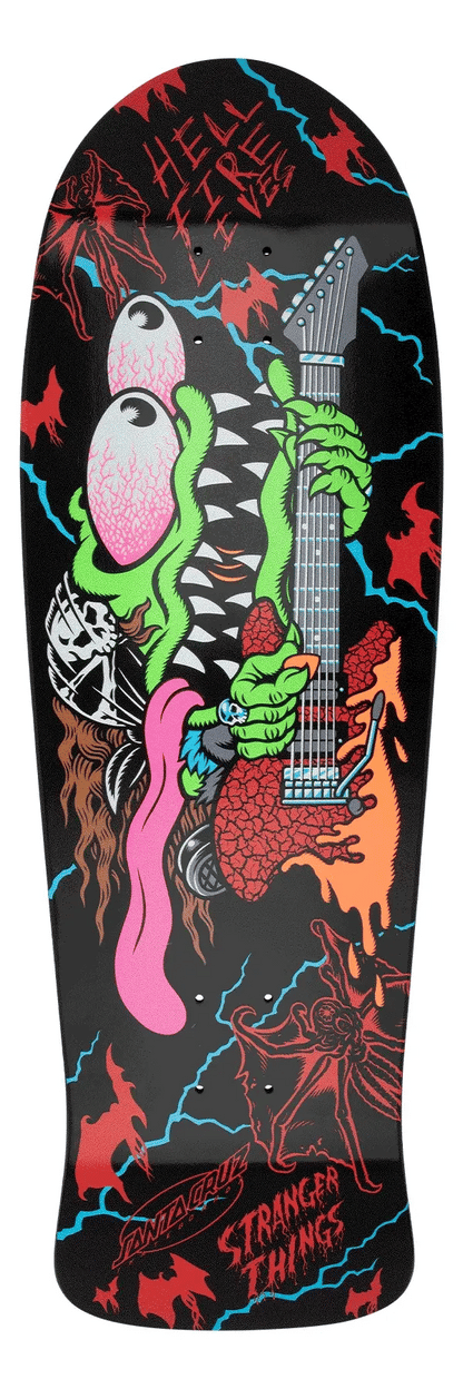 Santa Cruz x Stranger Things Signed Meek Eddie Slasher Skateboard Deck - 10.1″