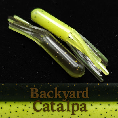 Jar of 1.8" Micro Hollow Tube "The Whisker-Doodle Dangleworm"