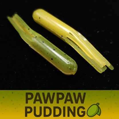 Jar of 1.8" Micro Hollow Tube "The Whisker-Doodle Dangleworm"