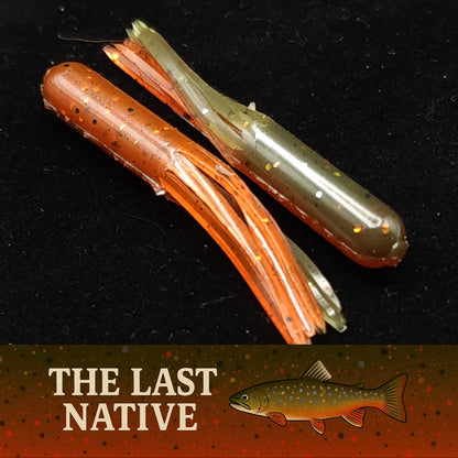 Jar of 1.8" Micro Hollow Tube "The Whisker-Doodle Dangleworm"