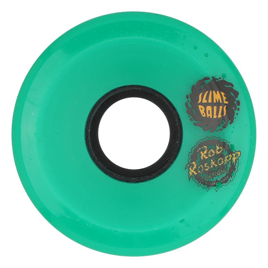 Slime Balls Roskopp Face Two Reissue OG Slime Wheels 60mm 78a - Green (Set of 4)