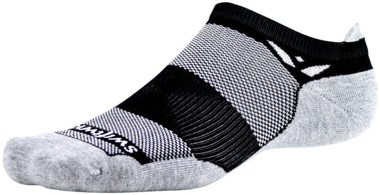 Swiftwick Maxus No Show Socks - No Show Black Large
