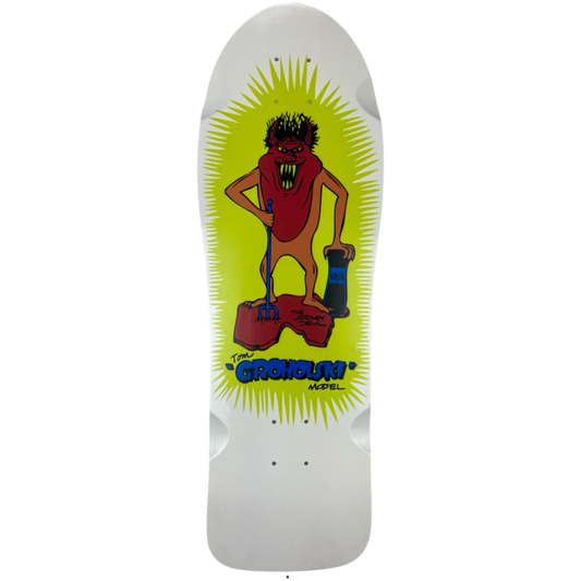 Vision Groholski Jersey Devil Deck - 9.5" White Dip