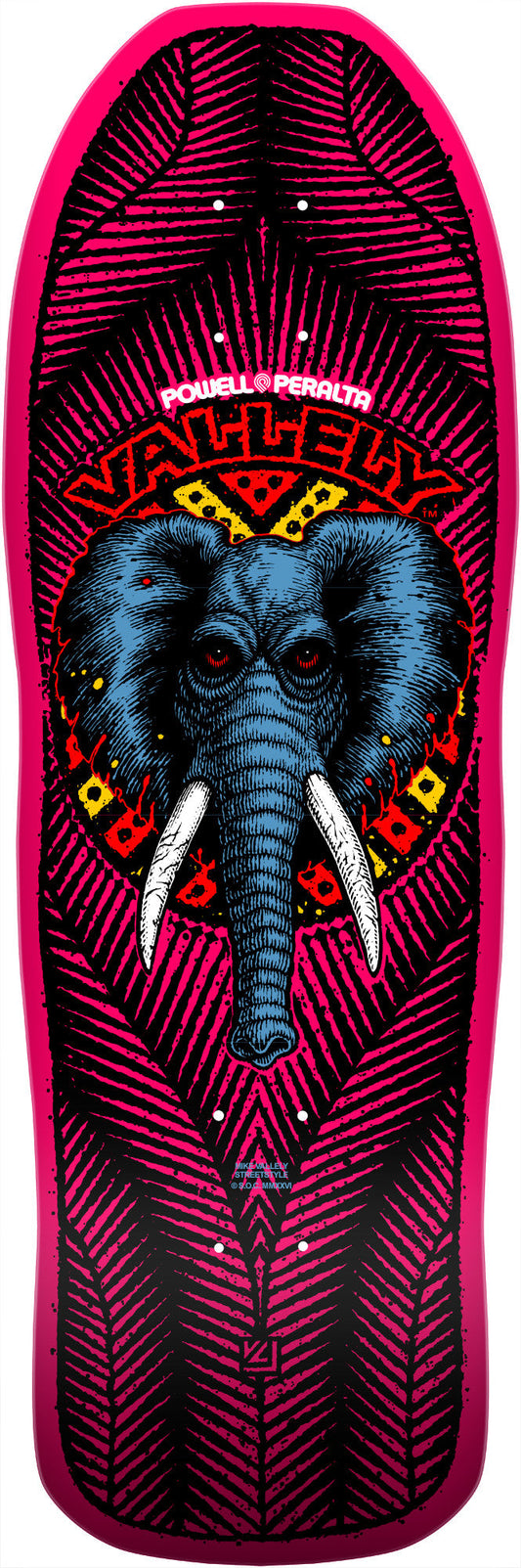 Powell Peralta Mike Vallely Elephant Reissue Skateboard Deck - 10″ Pink **PRE-ORDER**