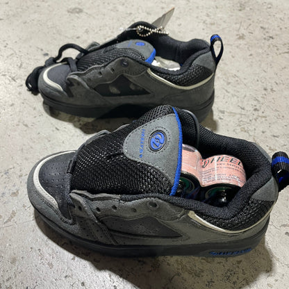 Heelys Vapor Youth Skate Shoes - Charcoal/Black/R. Blue/Silver [Size 1Y]