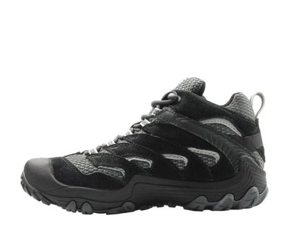 Merrell Cham 7 Limit Mid Waterproof Women Hiking Boots Black/Grey