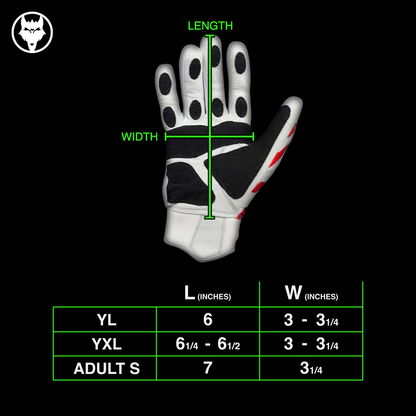 Prowler Black Batting Gloves