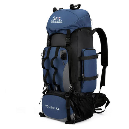 Men's 90L Camping Backpack Large Capacity for Travel & Hiking Gear