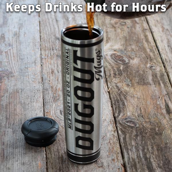 Colorado Rockies "CR" Metal Dugout Mug | Stainless Steel Baseball Bat Mug