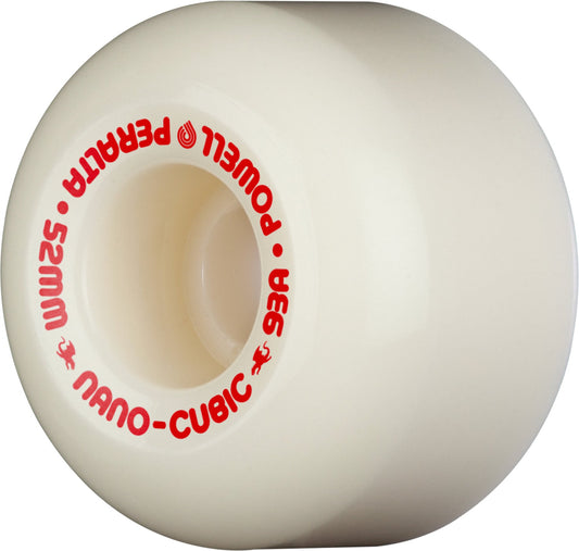Powell Peralta Nano Cubic Asymmetrical Shape Dragon Formula Wheels 52x36mm 93A - Off White (Set of 4)