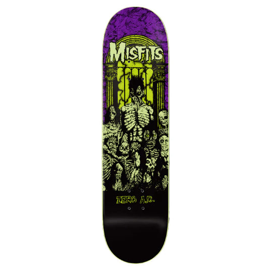 Zero Misfits Zero A.D. Skateboard Deck - 8.25" Glow in The Dark