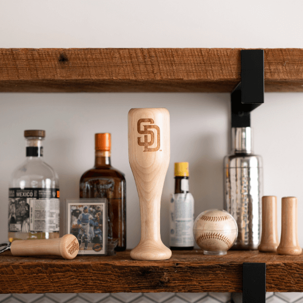 San Diego Padres "SD" Wined Up® | Baseball Bat Wine Mug Collective