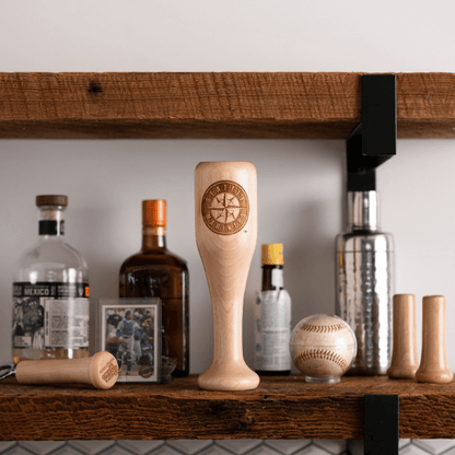 Seattle Mariners Wined Up® | Baseball Bat Wine Mug Collective