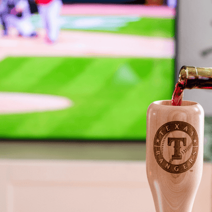 Texas Rangers Wined Up® | Baseball Bat Wine Mug Collective