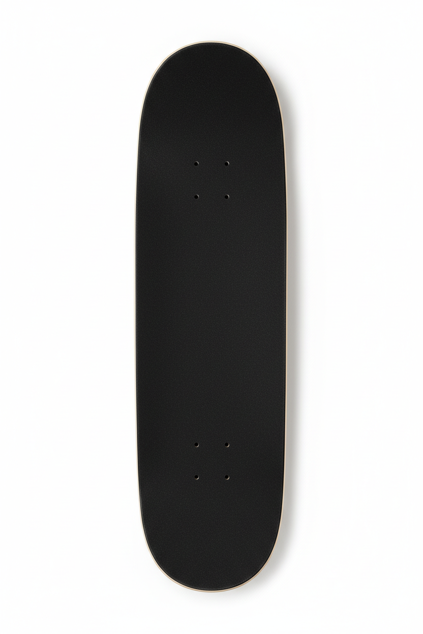 Black Blank Skateboard Deck