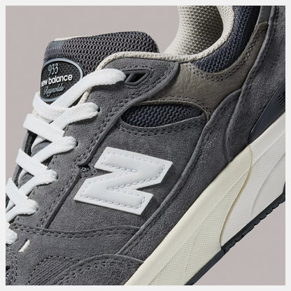 New Balance Shoes Numeric Andrew Reynolds 933 - Dark Grey/White