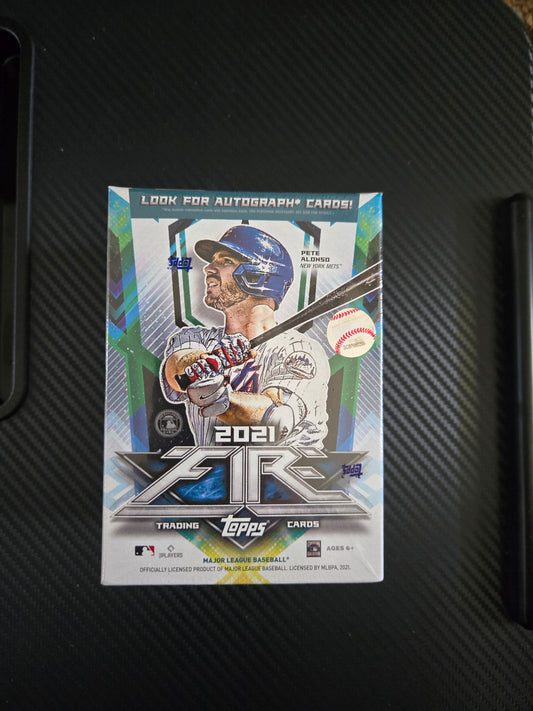 2021 Topps Fire Baseball Trading Cards Blaster Box