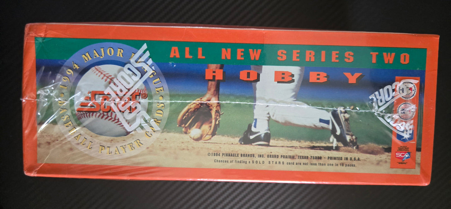 1994 Score Major League Baseball Series Two Hobby Box