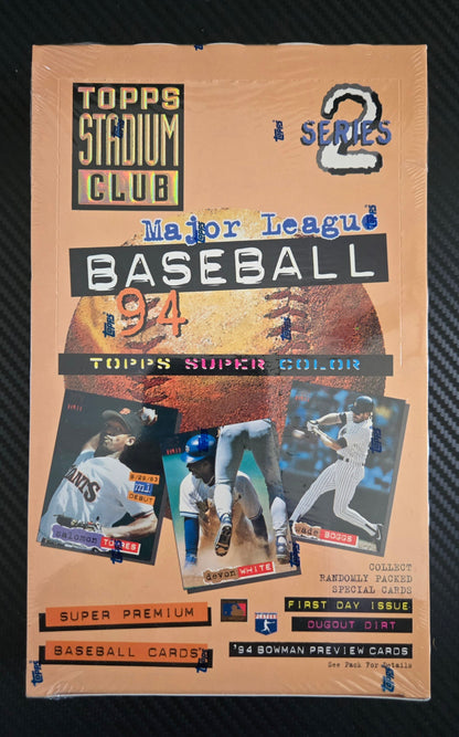 1994 Topps Stadium Club Series 2 Major League Baseball Box