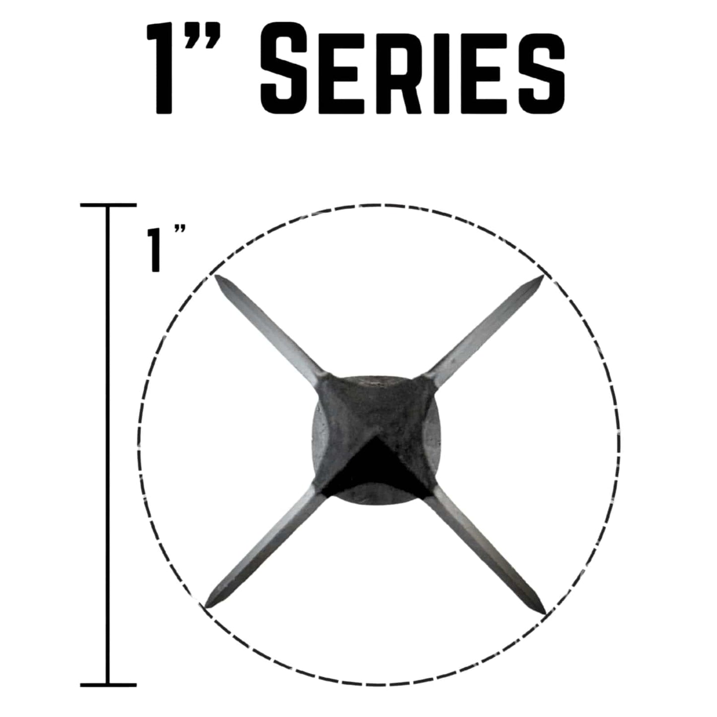 TOTA | 125 grain broadhead | 1-inch solid | fixed blade